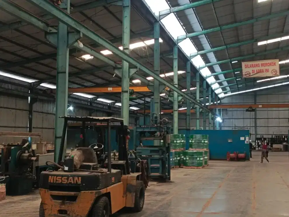 Jual Super Murah Pabrik / Gudang Siap Beroperasi di Jalan Raya Utama Setu Bekasi
