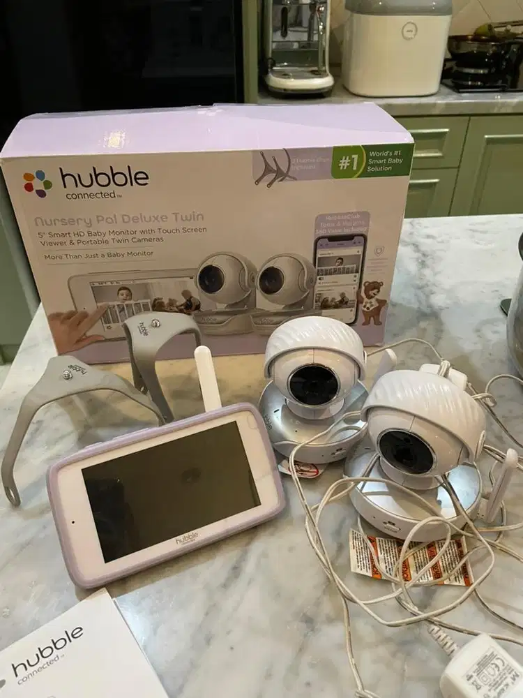 Hubble nursery pal deluxe twin smart hd baby monitor with touch screen