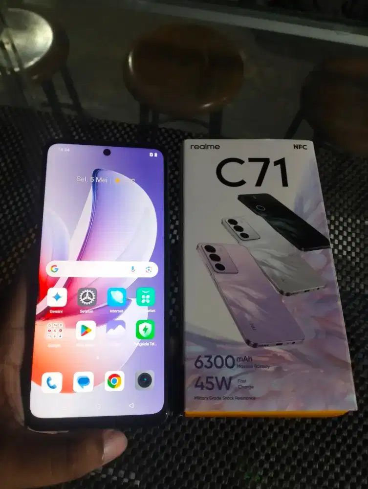 Realme C71 (green). Ram 12gb(4+8). Rom 128gb. Kondisi like new, fulset