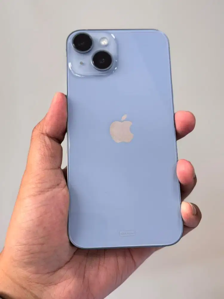 iPhone 14 128gb Blue iBox Fullset Mulus 2 bulan pakai Grs 13 mar 2027