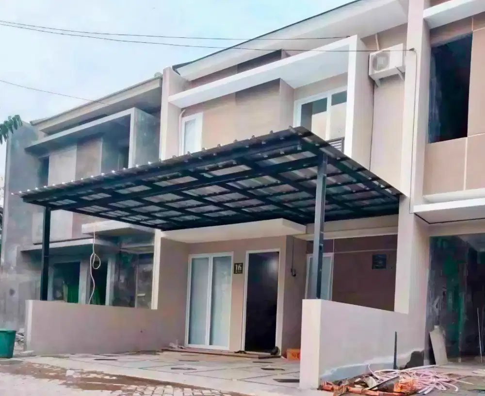 Kanopi baja ringan dan garasi