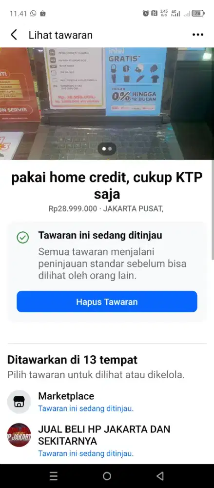 Pakai home credit dapatkan promo nya hingga gratis 2x cicilan
