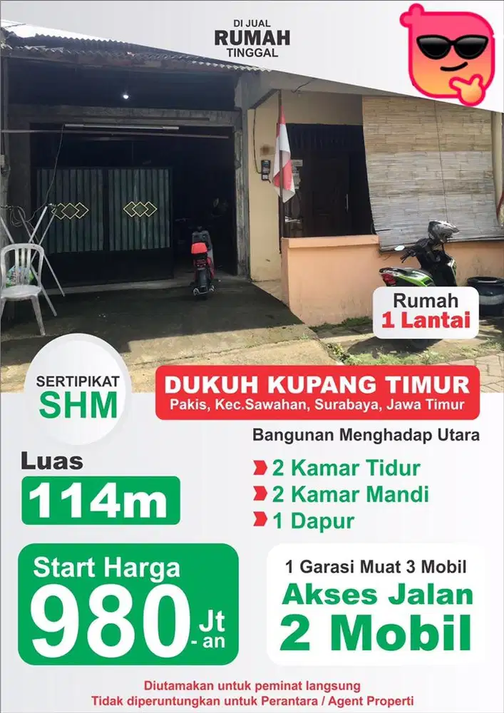 Dijual Rumah Tinggal Akses Mobil