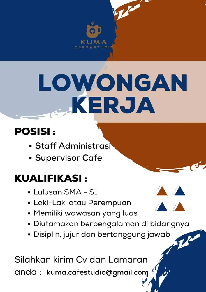 Supervisor Cafe & Staff Administrasi