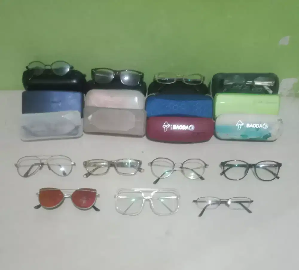 19 pcs kaca mata baca dan gaya