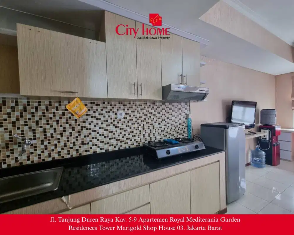 Sewa Apartemen Studio Furnish Royal Mediterania Garden Residences