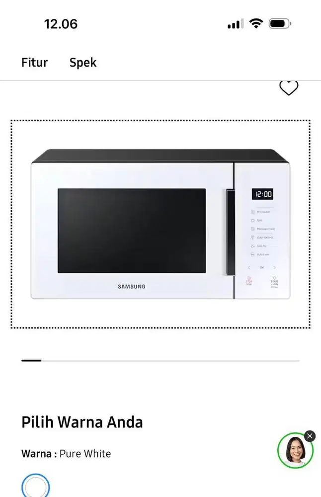 SAMSUNG Microwave Oven Grill Fry 23L