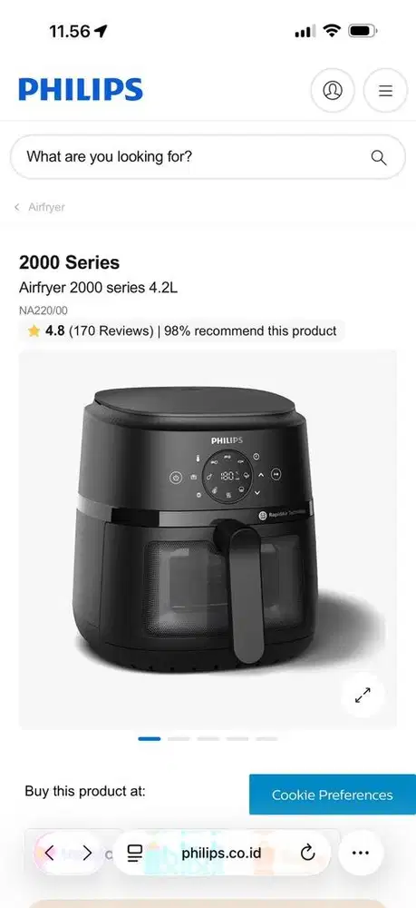 PHILIPS AIRFRYER 2000 SERIES 4.2 L