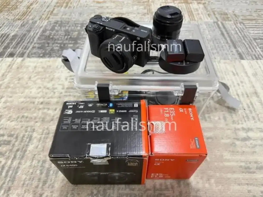 Sony a6400 + kit + sony e 35mm like new