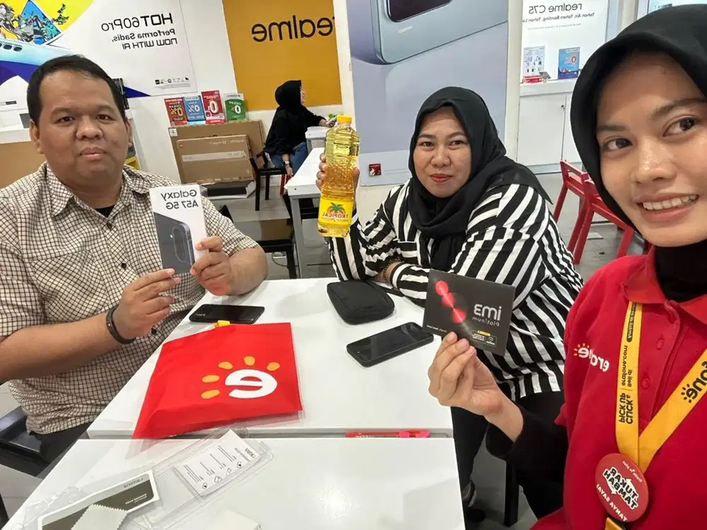 NEW samsung A57 promo gratis jam tangan dan kepala charger ori