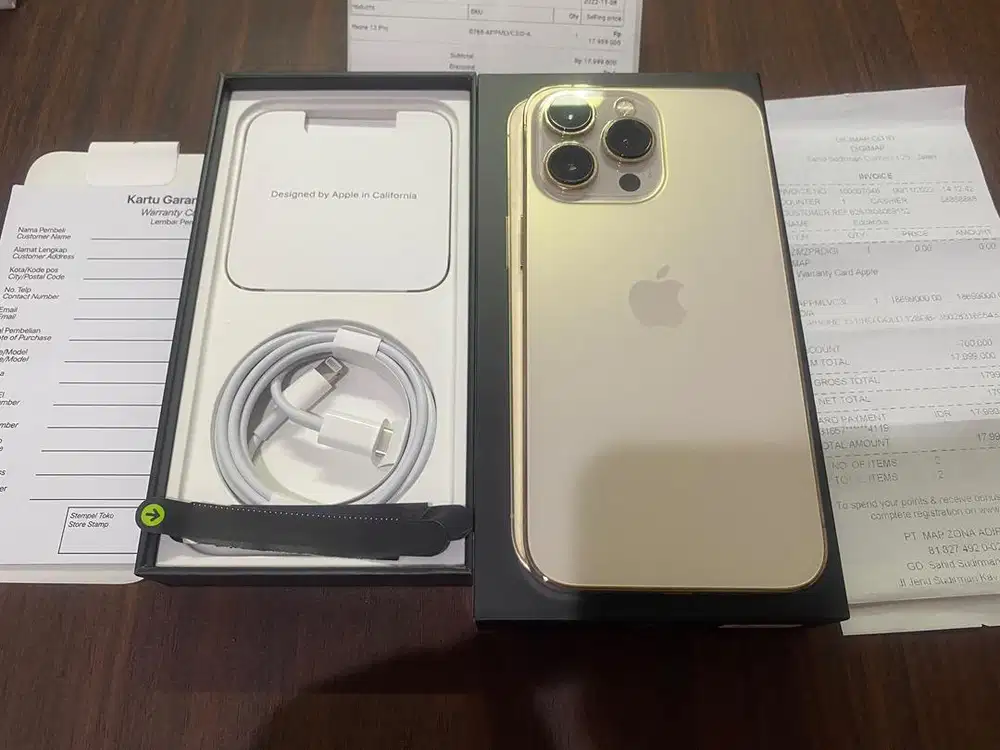 Iphone 13 pro gold 128gb resmi digimap