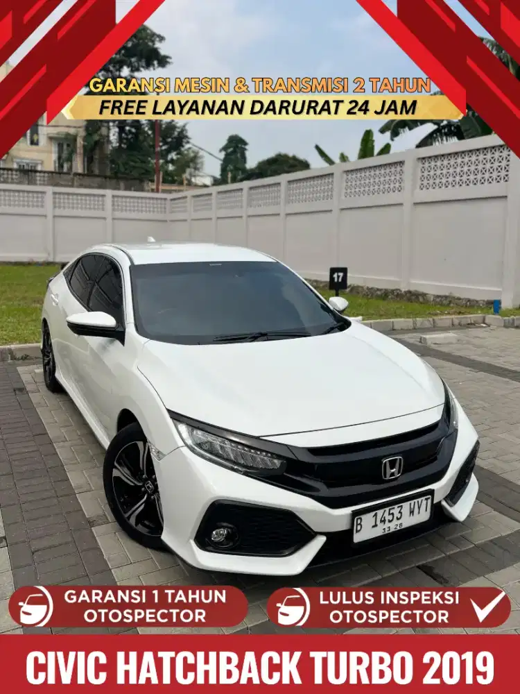 Honda Civic Hatchback Turbo CVT 2019 Civic Hatchback Matic 2019 Civic
