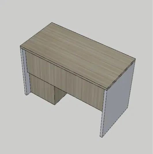 Meja Kerja 120x60x80 multiplex fin HPL