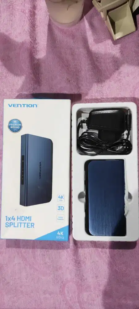 Vention HDMI Splitter 1x4 4K 60Hz Original Fullset Mulus