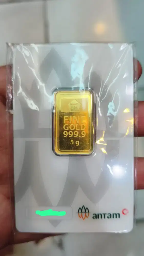 Emas Antam 5 Gram 999.9 - Baru & Tersegel |