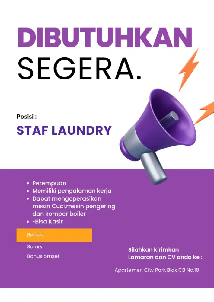 Lowongan Laundry