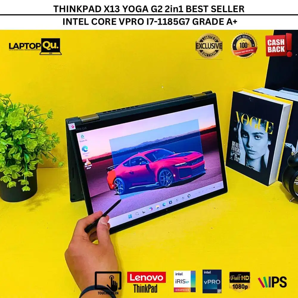 THINKPAD X13 YOGA G2 2IN1 i7-1185G7 RAM 16GB/SSD 256GB/GRADE A