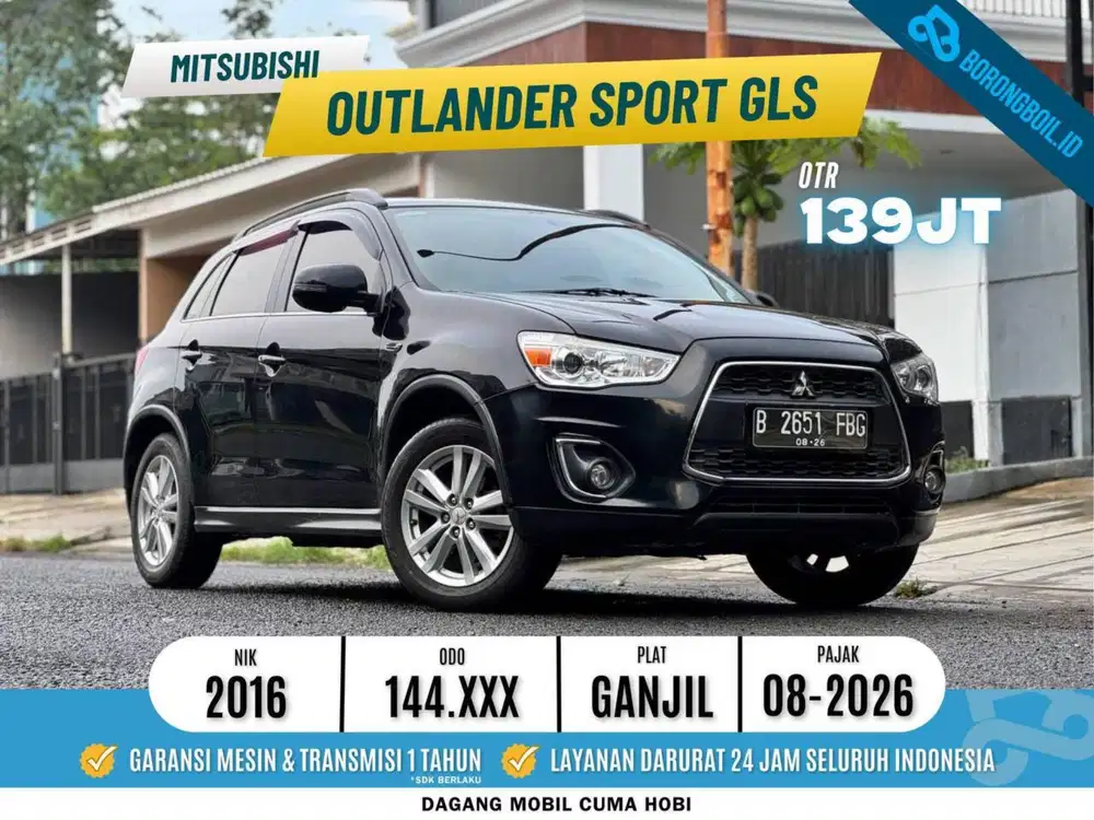 MITSUBISHI OUTLANDER 2.0 GLS AT 2016 HITAM