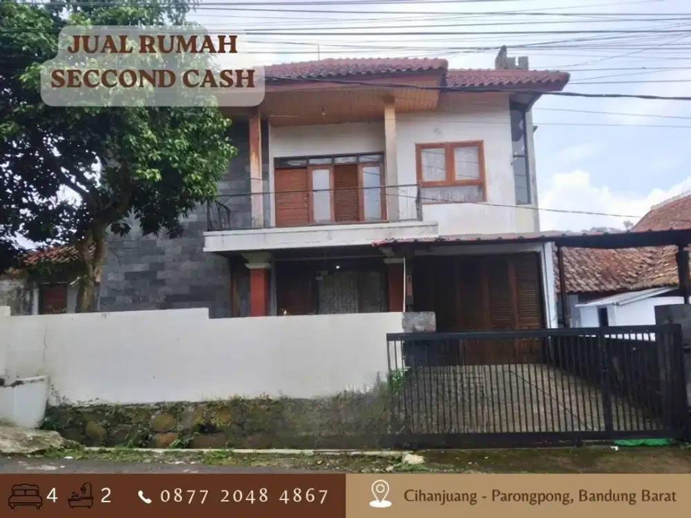 Rumah CASH Murah LT331 HOOK 2LT dkt Tol di Cihanjuang Parongpong Bandung