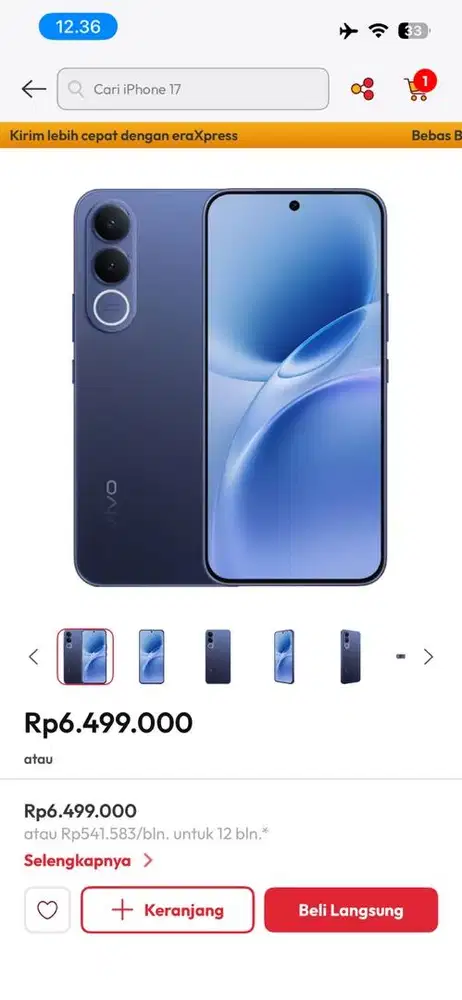 Vivo v70 e 8/256 promo
