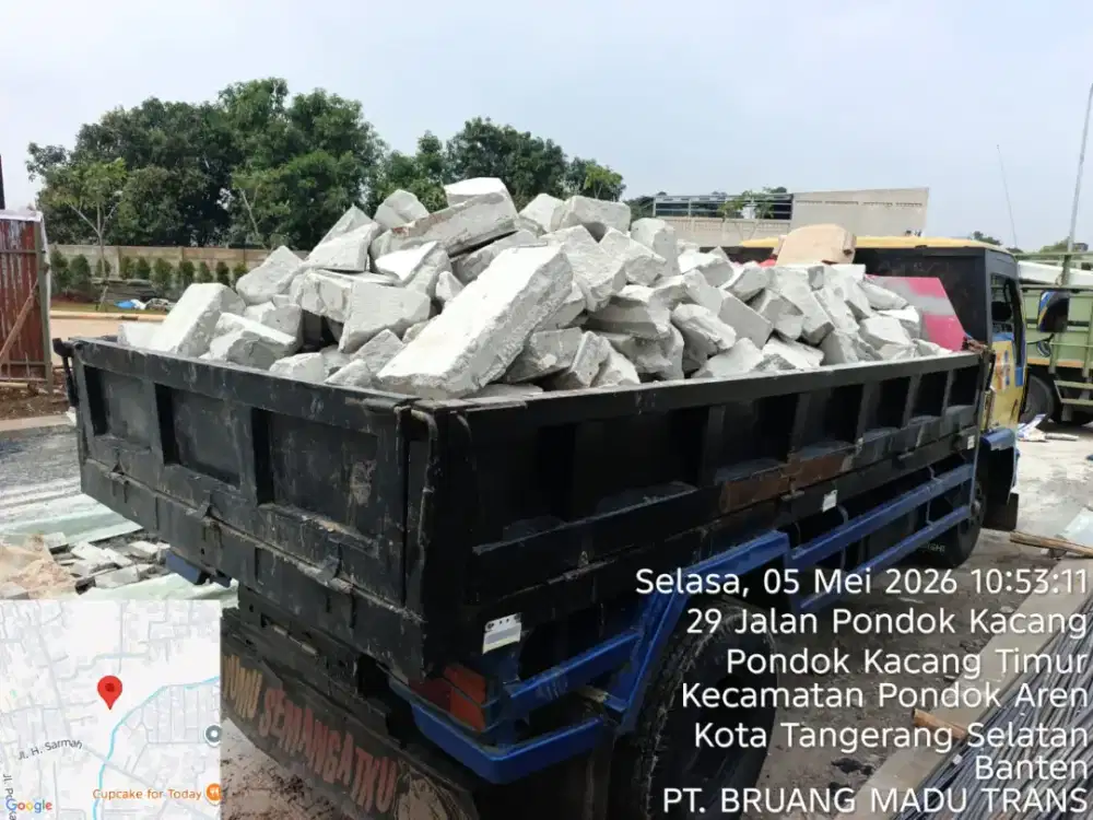 Jasa buang puing dan pengurugan