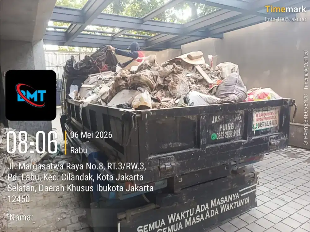 Jasa buang puing dan angkut sampah