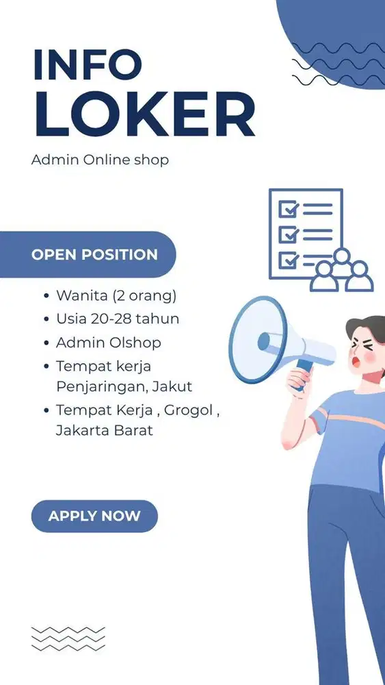 Butuh Cepat ADMIN OLSHOP