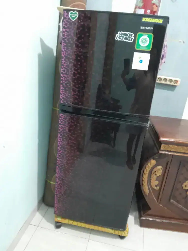 jual cepat kulkas sharp 2 pintu