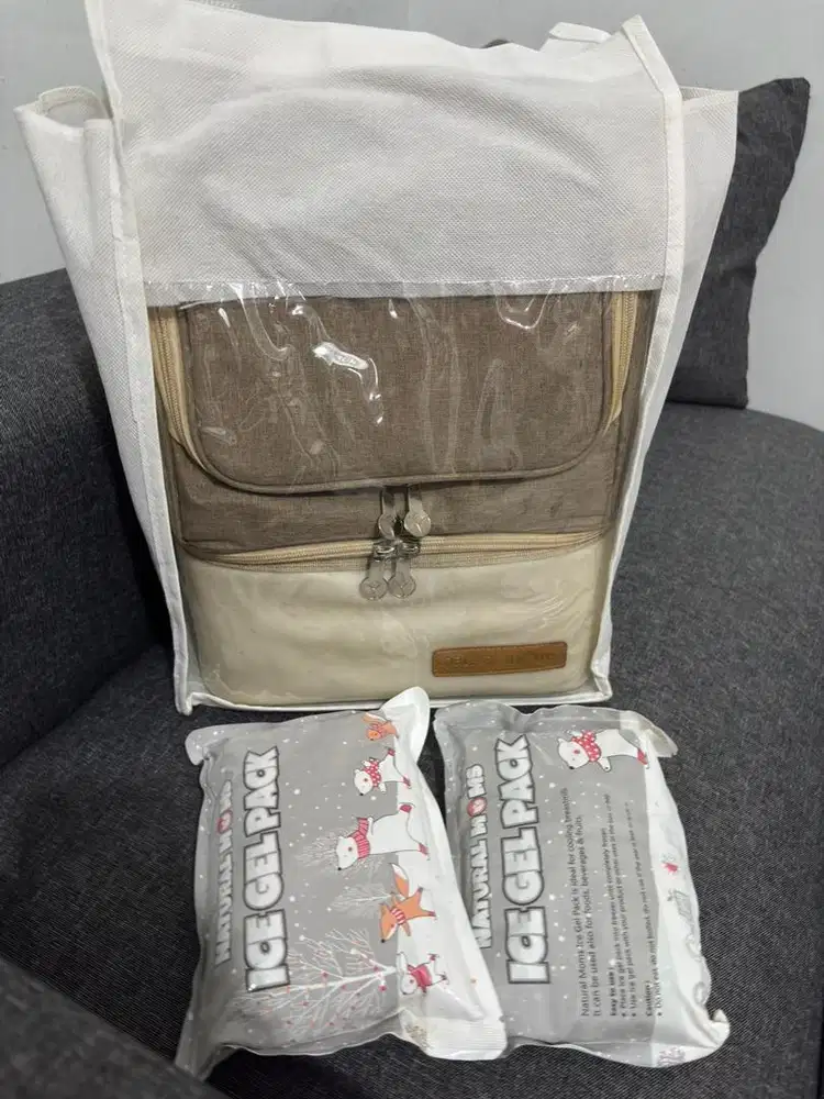 Cooler Bag Natural Moms