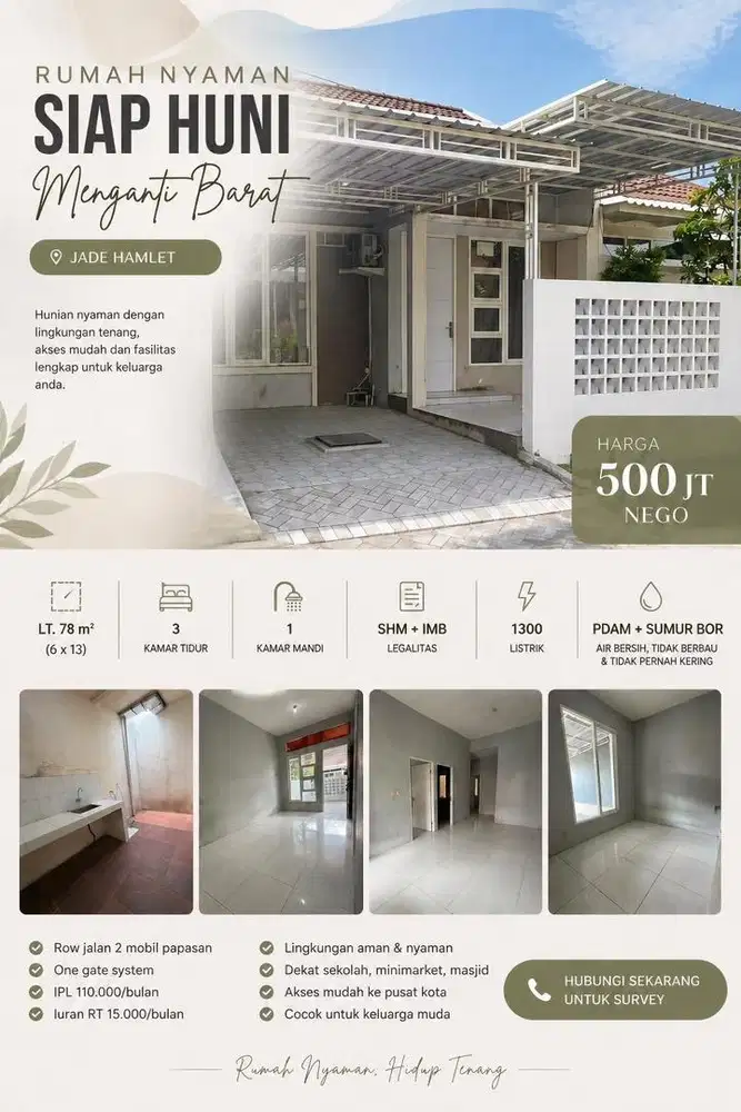 Dijual cepat tanpa perantara