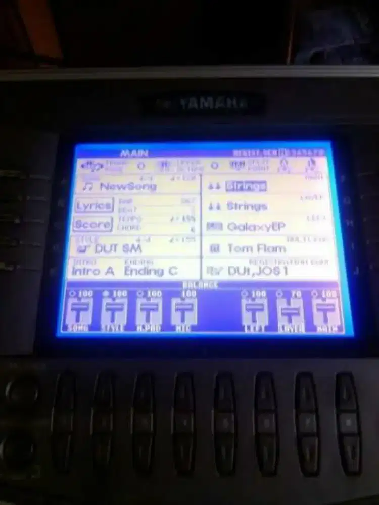 Lcd keyboard yamaha, dgx