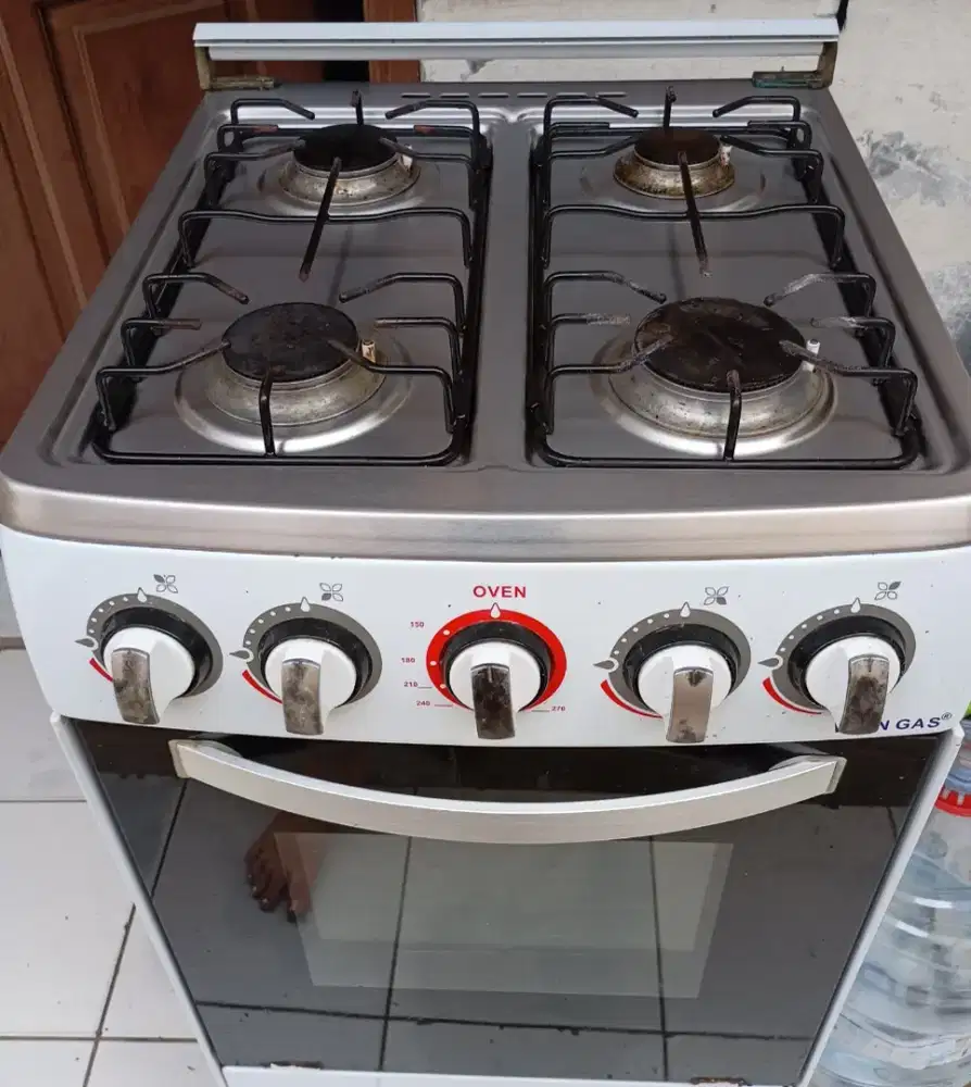 Kompor 4 tungku + oven
