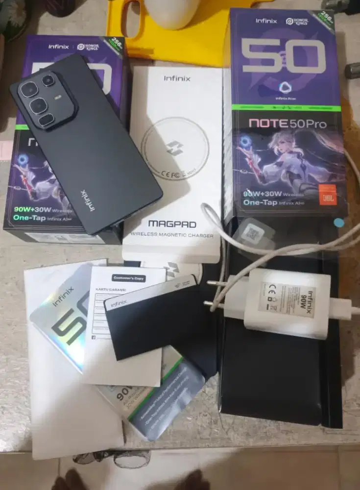 Infinix note 50 pro ram 8/256gb fullset original garansi panjang