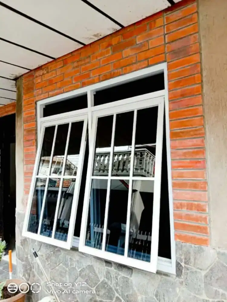Menerima pemasangan jendela pintu partisi kusen kaca alumunium