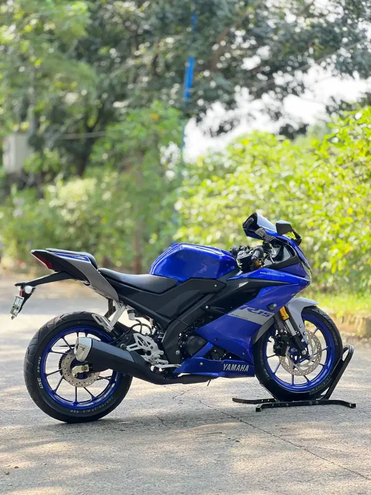 KM 4K AJA! YAMAHA YZF R15 V3 2021 BIRU PAJAK PANJANG FULL MULUS