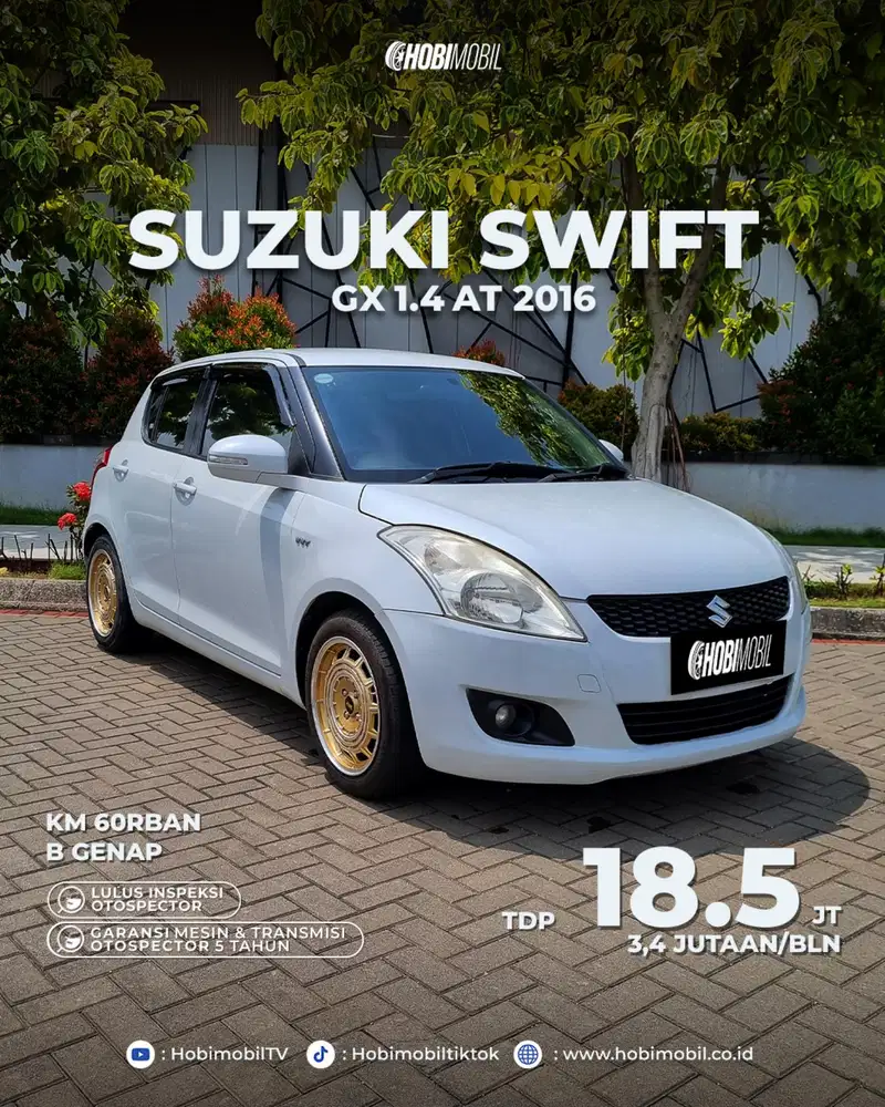 Suzuki Swift 1.4 GX at 2016 garansi mesin transmisi 5th