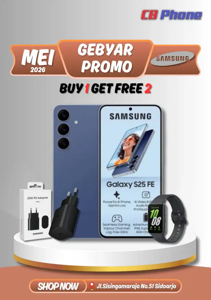 PROMO SAMSUNG S25FE FREE ADAPTOR + GALAXY FIT 3