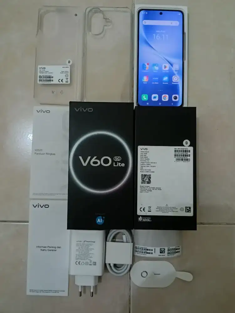 Vivo V60 lite 5G 8/256 asli Vivo bukan barang refurbish