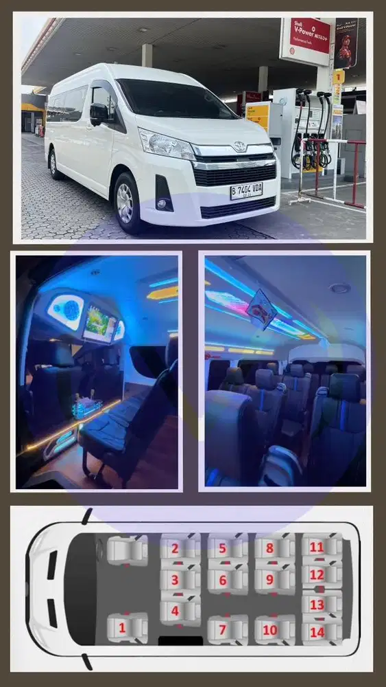 Sewa mobil murah hiace innova alphard zenix elf rental g lepas kunci