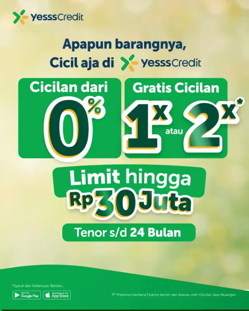 Cicilan Tanpa Kartu Kredit Free 1/2 Angsuran Poco F7