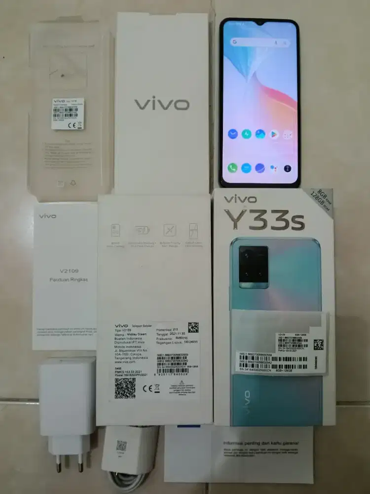 Vivo Y33s 8/128 asli Vivo bukan barang refurbish