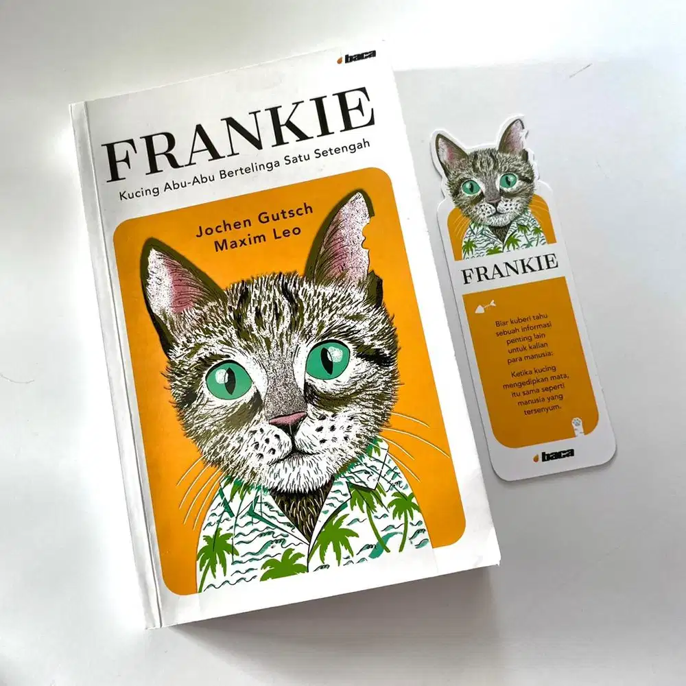 Novel FRANKIE Kucing Abu-Abu Bertelinga Satu Setengah by Jochen Gutsch