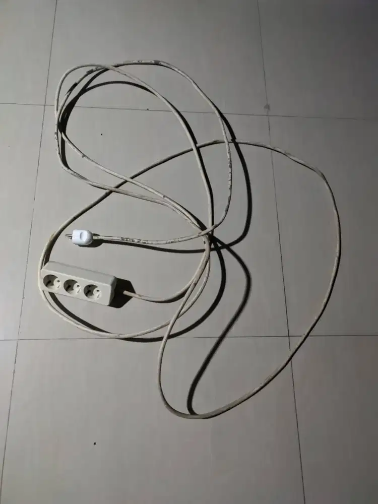 Kabel Extension Steker 6,30 M 3 Lubang