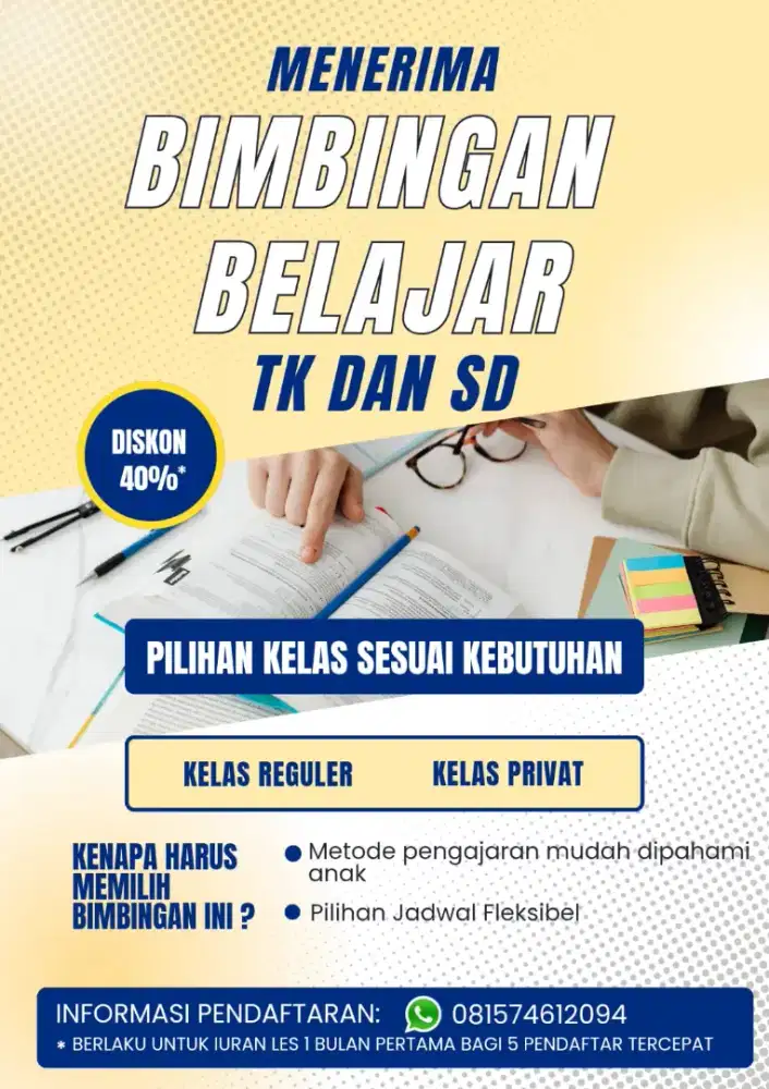 Kursus pelajaran TK dan SD