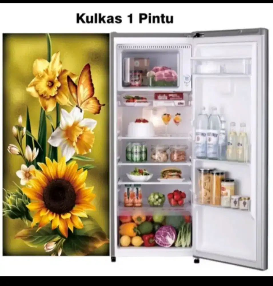 Ready Stiker Kulkas 1 Pintu bayar COD