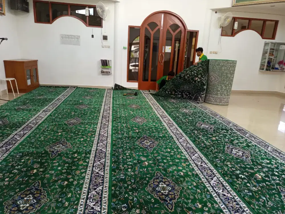 Toko karpet masjid murah dari gudangnya free pasang ditempat