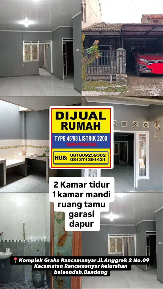 JUAL RUMAH SIAP HUNI DAN BERSIH