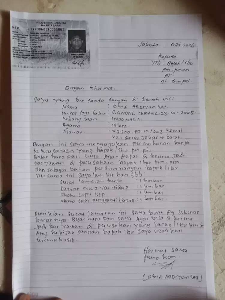 Mencari pekerjaan
