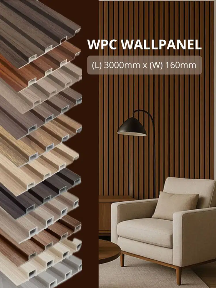 Wallpanel PVC Hiasan Dinding Timbul (L) 3000mm x (W) 160mm