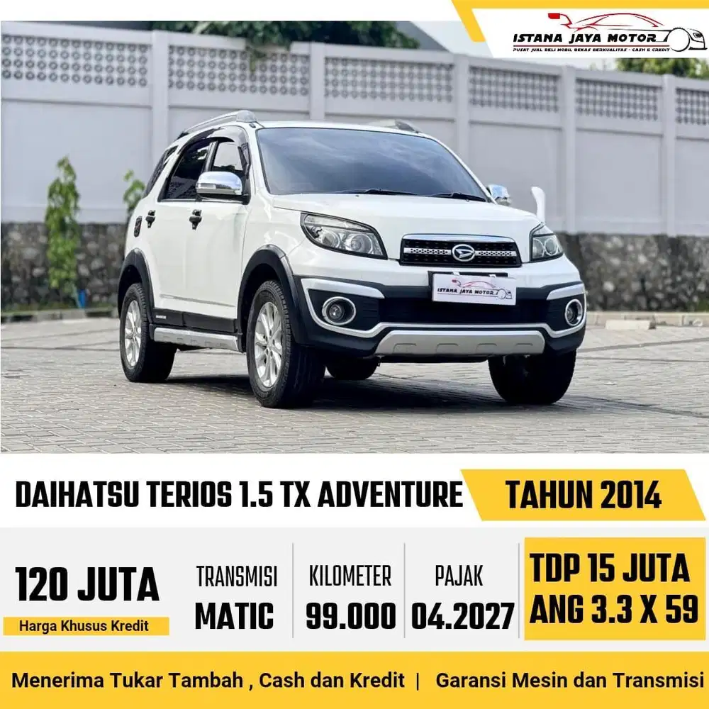 LOW KM !! Daihatsu Terios TX Adventure 1.5 Automatic 2014